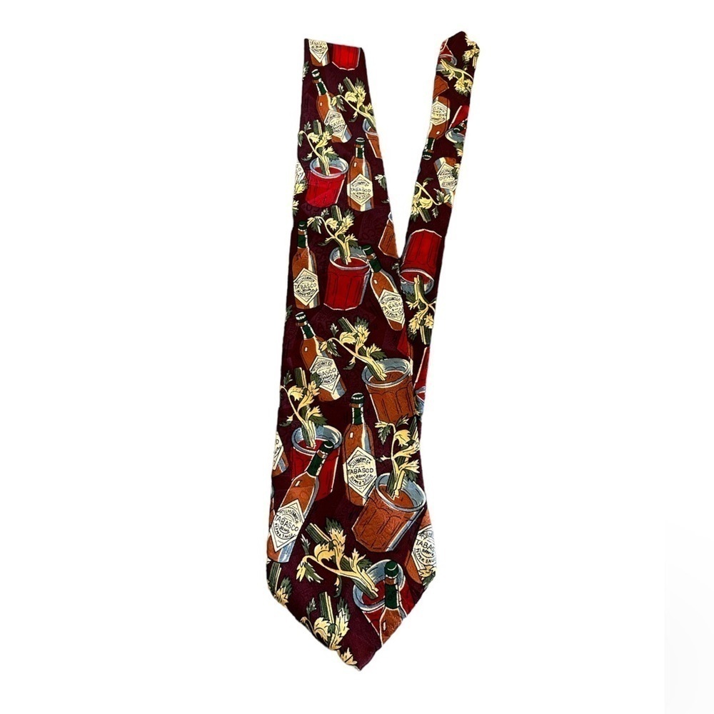 Tabasco Bloody Mary Hot Sauce 100% Silk Tie